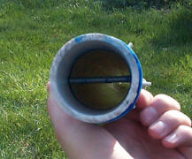 Bolt inside of 2 inch pipe and coupler